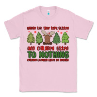 Bubblegum Pink where the tree tops glisten Classic Tee - MaliasSmallBusiness