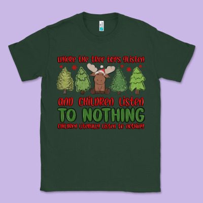 Where The Tree Tops Glisten Classic Tee Designed By Maliassmallbusiness