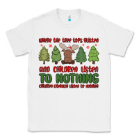 White where the tree tops glisten Classic Tee - MaliasSmallBusiness