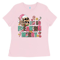 Bubblegum Pink i m so freaking merry Ladies Tee - AdoDesignShop