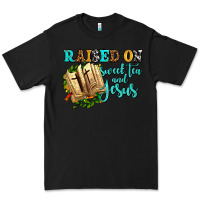 Black raised on sweet tea and jesus Premium Tee - AdoDesignShop