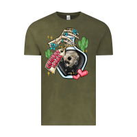 Vintage Olive cowboy tears Vintage Tee - MaliasSmallBusiness
