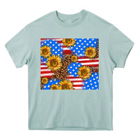 Arona basic sunflower and leopard Heavy Core Tee - AdoDesignShop