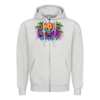 Dove Grey Hot wife summer Zipper Hoodie - NancyCooperArtShop