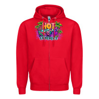 Red Hot wife summer Zipper Hoodie - NancyCooperArtShop