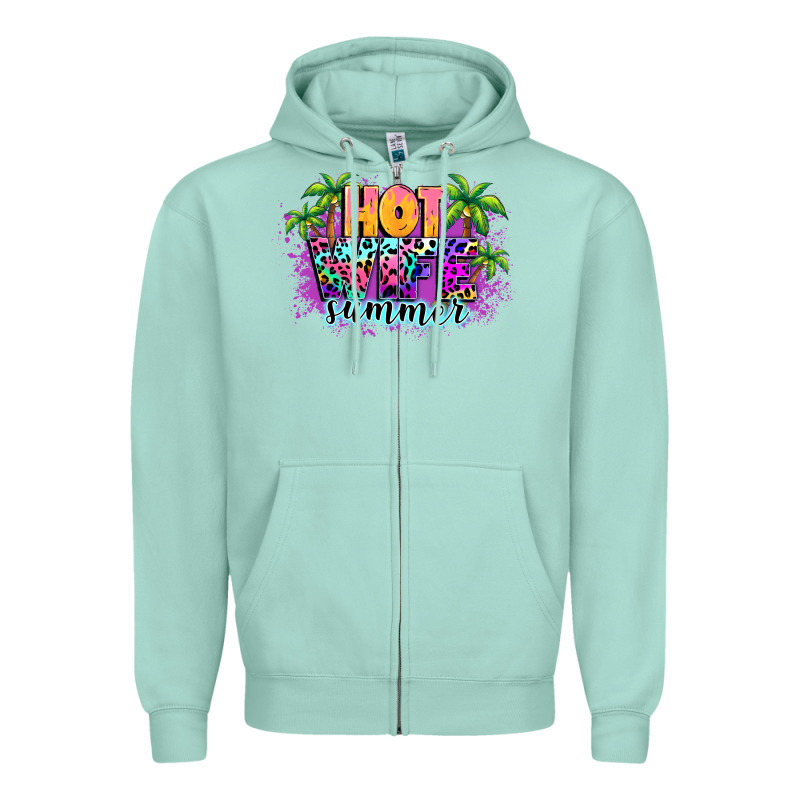 Hot Wife Summer Zipper Hoodie by NancyCooperArtShop | Teevron