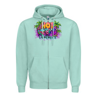 Seafoam Hot wife summer Zipper Hoodie - NancyCooperArtShop