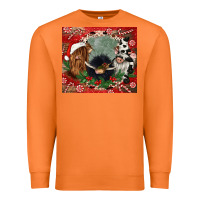 Carrot christmas heifer cow  gnomies Premium Sweatshirt - CowGirlArtShop