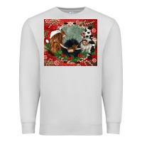 Dove Grey christmas heifer cow  gnomies Premium Sweatshirt - CowGirlArtShop