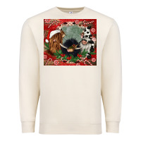 Sandshell christmas heifer cow  gnomies Premium Sweatshirt - CowGirlArtShop