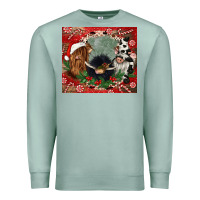 Seafoam christmas heifer cow  gnomies Premium Sweatshirt - CowGirlArtShop