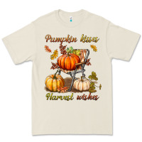 Bone pumpkin kisses harvest wishes Premium Tee - BundleAndBundleShop