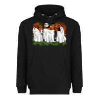 Black ghost horses halloween Heavyweight Hoodie - CowGirlArtShop
