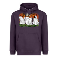 Plum ghost horses halloween Heavyweight Hoodie - CowGirlArtShop