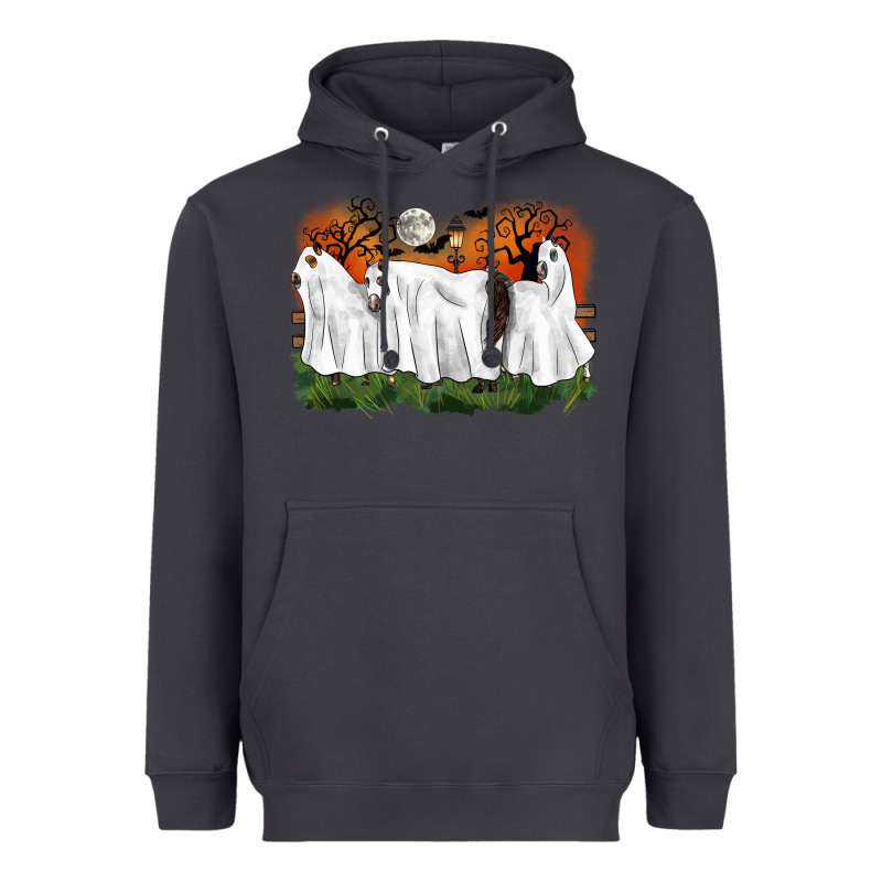 Ghost Horses Halloween Heavyweight Hoodie by CowGirlArtShop | Teevron