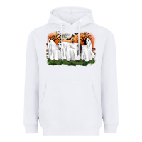White ghost horses halloween Heavyweight Hoodie - CowGirlArtShop