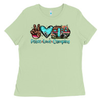 Peace Love Camping Ladies Tee | Teevron