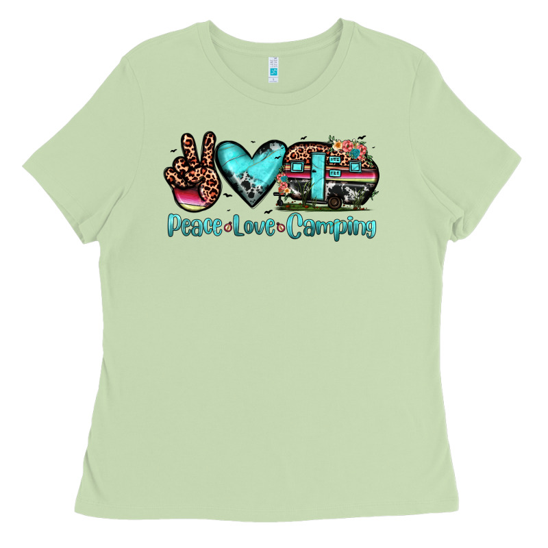 Peace Love Camping Ladies Tee by JahusDesignShop | Teevron