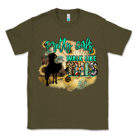 Army Green pretty girls walk like this Classic Tee - NancyCooperArtShop