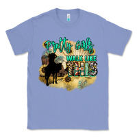 Colony Blue pretty girls walk like this Classic Tee - NancyCooperArtShop