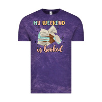 Cloud Purple my weekend is booked Vintage Tee - MaliasSmallBusiness