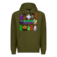 Army Green boo halloween Premium Hoodie - CowGirlArtShop