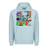 Blue Mist boo halloween Premium Hoodie - CowGirlArtShop