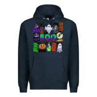Navy boo halloween Premium Hoodie - CowGirlArtShop