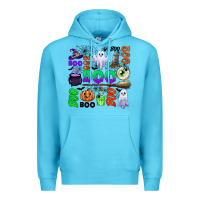 Ocean Blue boo halloween Premium Hoodie - CowGirlArtShop