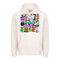 Pale Pink boo halloween Premium Hoodie - CowGirlArtShop