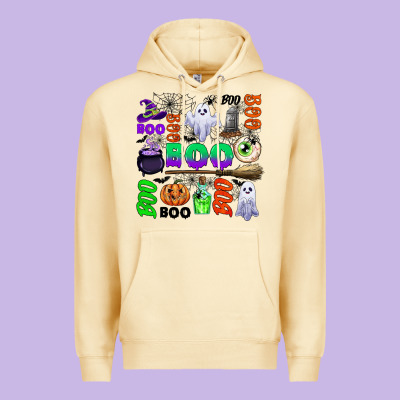 Boo Halloween Premium Hoodie Designed By Cowgirlartshop