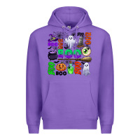 Purple boo halloween Premium Hoodie - CowGirlArtShop