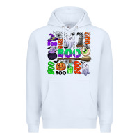 White boo halloween Premium Hoodie - CowGirlArtShop