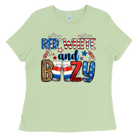 Matcha red white and boozy Ladies Tee - RanaPortraitStore