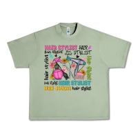 Oil Green hair stylist typography Urban Heavy Tee - MaliasSmallBusiness