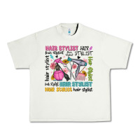 Hair Stylist Typography Urban Heavy Tee | Teevron