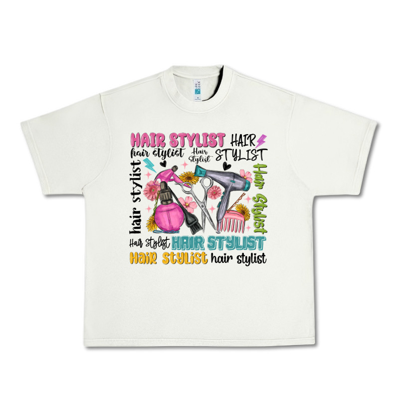 Hair Stylist Typography Urban Heavy Tee by MaliasSmallBusiness | Teevron