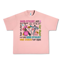 Salmon hair stylist typography Urban Heavy Tee - MaliasSmallBusiness