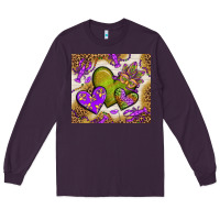 Plum mardi gras hearts tumbler bbs Long Sleeve Tee - BundleAndBundleShop