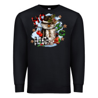 Black ho ho ho snowman gnome Premium Sweatshirt - CowGirlArtShop