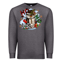 Charcoal Heather ho ho ho snowman gnome Premium Sweatshirt - CowGirlArtShop