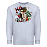 Heather Grey ho ho ho snowman gnome Premium Sweatshirt - CowGirlArtShop