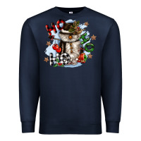 Navy ho ho ho snowman gnome Premium Sweatshirt - CowGirlArtShop