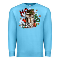 Ocean Blue ho ho ho snowman gnome Premium Sweatshirt - CowGirlArtShop