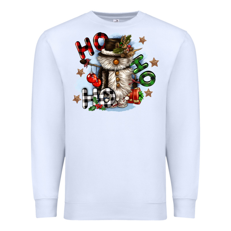 Ho Ho Ho Snowman Gnome Premium Sweatshirt by CowGirlArtShop | Teevron