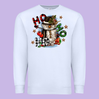 Ho Ho Ho Snowman Gnome Premium Sweatshirt Designed By Cowgirlartshop