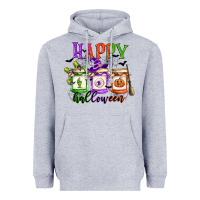 Heather Grey happy halloween jars Heavyweight Hoodie - CowGirlArtShop