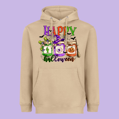 Happy Halloween Jars Heavyweight Hoodie Designed By Cowgirlartshop