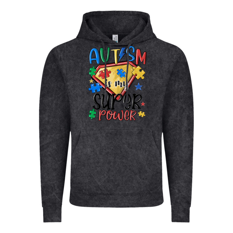 Autism Is My Super Power Vintage Hoodie by MaliasSmallBusiness | Teevron