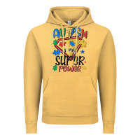 Vintage Mustard autism is my super power Vintage Hoodie - MaliasSmallBusiness